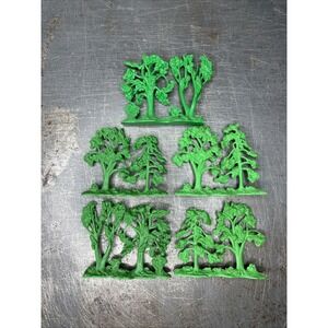 Vintage Marx Battleground Play Set Green Trees Accessories 5 Sections Total